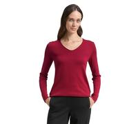 Tom Tailor Damen Strickpullover Mit V-Ausschnitt Pullover, 10361 - Rumba Red, XS EU