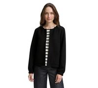 Tom Tailor - Sweatjacke aus Scuba schwarz - Gr. - M