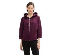 Tom Tailor - 7/8 Arm Sweatjacke blackberry - Gr. - L
