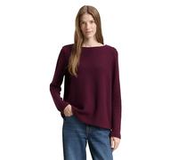Tom Tailor Regular Fit Sweatshirt mit Viskose-Anteil in Bordeaux, Größe XXXL