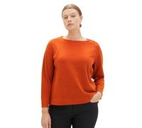 TOM TAILOR Damen Sweatshirt mit Gerippter Struktur