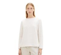 TOM TAILOR Damen Sweatshirt mit Rippstruktur