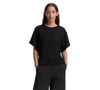 Tom Tailor Strick-Shirt Loose Fit mit Baumwollanteil Schwarz Größe M