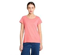 Tom Tailor Damen T-Shirt Relaxed Fit aus Baumwolle Soft Coral Pink XXL