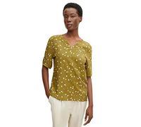 TOM TAILOR Damen T-Shirt mit Allover-Print 1030486, 29156 - Olive Small Floral Design, M