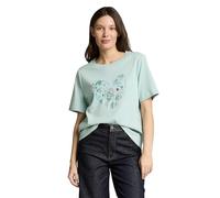 Tom Tailor Relaxed Fit T-Shirt aus reiner Baumwolle in Mint, Größe XL