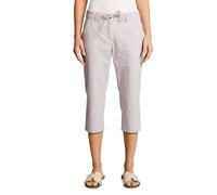 TOM TAILOR Damen Tapered Relaxed Capri Hose mit Kordelzug 1049978