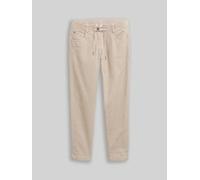 Tom Tailor Cropped Cordhose aus Baumwoll-Mix Taupe Größe 38/28