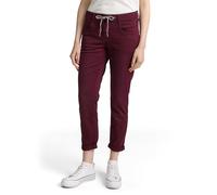 Tom Tailor Hose Tapered Relaxed Damen 7/8 dunkelrot Größe 40/L28