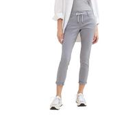 TOM TAILOR Damen Tapered Relaxed Hosemit Kordelzug , Explicit Grey, 40/28