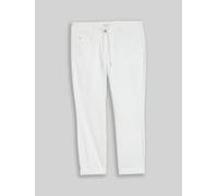Tom Tailor Hose Tapered Relaxed – Baumwoll‑Mix mit Kordelzug – Weiß Größe 44/28