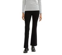 TOM TAILOR Damen Treggings Hose mit Schlag, 14482 - Deep Black, 32/30