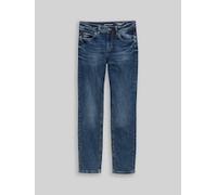 Straight-Jeans TOM TAILOR "Style Alexa", Damen, Gr. 32, Länge 30, blau (mid stone wash), Denim/Jeans, Obermaterial: 98% Baumwolle, 2% Elasthan, unifarben, gerade lang, Jeans Straight-Jeans, in 5-Pocke