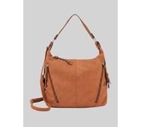 TOM TAILOR Damen TTCAIA Beuteltasche aus Lederimitat, braun, Uni, Gr. ONESIZE
