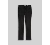 Straight-Jeans TOM TAILOR "LIVA Straight", Damen, Gr. 29, Länge 30, schwarz (schwarz schwarz denim), Denim/Jeans, Obermaterial: 92% Baumwolle, 6% Polyester, 2% Elasthan. Futter: 65% Baumwolle, 35% Pol