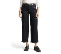 Tom Tailor Straight Leg Culotte aus Baumwoll-Mix in Dunkelblau, Größe 26/28