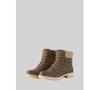 TOM TAILOR Damen Wasserdichte Stiefel mit Fütterung, beige, Uni, Gr. 38