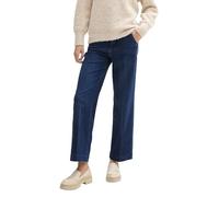 Tom Tailor Damen Wide Leg Jeans mit Bügelfalte, 10114 - Clean Dark Stone Blue Denim, 31/32