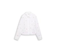 Tom Tailor 1051835 Langarmhemd XS White Red Heart Embroidery