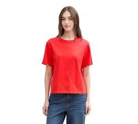 Tom Tailor Denim Boxy Fit T-Shirt mit Streifenmuster, White Navy Light Blue Stripe, XL