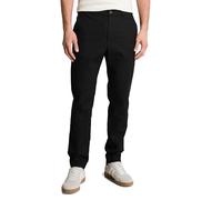 Denim Tom Tailor - TTTAPERED Relaxed Chino Hose mit Leinenanteil black - Gr. - M
