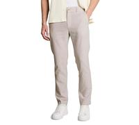 Denim Tom Tailor - TTTAPERED Relaxed Chino Hose mit Leinenanteil muted grey chambray - Gr. - XL