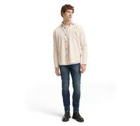 Tom Tailor Denim Cordhemd Herren Comfort Fit Baumwolle beige, M