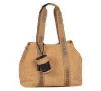TOM TAILOR Denim Cortini Damen Zip Shopper Umhängetasche Groß Camel Braun