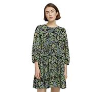 TOM TAILOR Denim Damen 1025708 Gemustertes Mini-Kleid, 26824-Flower Print, M