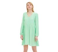 Tom Tailor Denim BABYDOLL M Vertical Green White Stripe 31188 (795772) Grün M