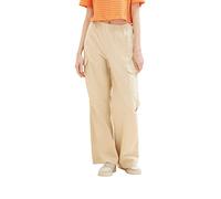 TOM TAILOR Denim Damen 1036505 Straight Fit Cargo Hose, 31700-Dusty Sand Beige, XS