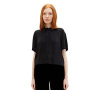 TOM TAILOR Denim Damen 1036587 Oversized Basic Hemdbluse, 14482-Deep Black, S