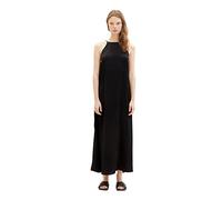 TOM TAILOR Denim Damen 1036609 Maxi Satin Kleid, 14482-Deep Black, XL
