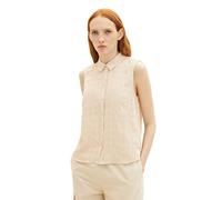 TOM TAILOR Denim Damen 1036845 Top Bluse, 31700-Dusty Sand Beige, M