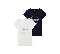 TOM TAILOR DENIM - T-Shirts im Doppelpack sky captain blue XL