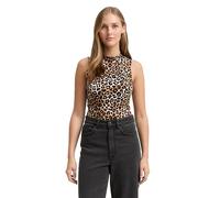 TOM TAILOR Denim Damen 1043074 Top, 38384-Leo Print, XS