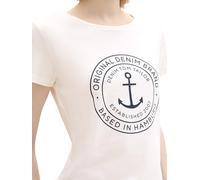 TOM TAILOR Denim Damen 1044814 T-Shirt, 10668 - Sky Captain Blue, M EU