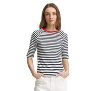 TOM TAILOR Denim Damen 1045410 T-Shirt, 25924 - Navy White Stripe, XS EU