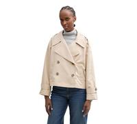 TOM TAILOR Denim Damen 1045530 Jacke, 37238-Soft Calm Beige, S