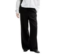 TOM TAILOR Denim Damen 1045994 Wide Leg Hose, 14482 - Deep Black, XXL EU