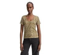 TOM TAILOR Denim Damen 1046553 T-Shirt, 37837 - Olive Batik Dot Print, XXL EU