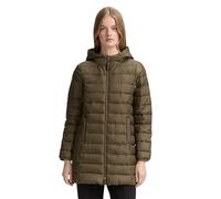 Tom Tailor Denim Regular Fit Steppmantel mit Kapuze in Oliv, Größe M