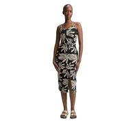 Denim Tom Tailor - Midi-Trägerkleid mit Twist-Detail abstract black beige print - Gr. - S
