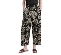 Denim Tom Tailor - High Waist Culotte Hose abstract black beige print - Gr. - L