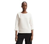TOM TAILOR Denim Damen 1047227 Sweatshirt Mit Raffärmeln, 10332 - Off White, XL EU