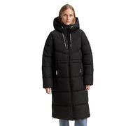 Denim Tom Tailor - Puffer-Mantel mit Kapuze deep black - Gr. - S