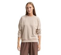 TOM TAILOR Denim Damen 1048336 Loose Fit Sweatshirt, 38909-Cosy Beige Melange, XL