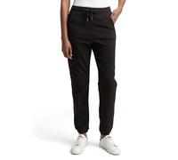 TOM TAILOR Denim Damen 1048880 Jogginghose mit Glitzer-Stickerei, 14482-Deep Black, XL