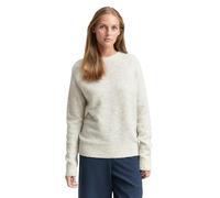 TOM TAILOR Denim Damen 1049061 Cosy Strickpullover, 10396-Marble Beige Melange, S