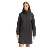 Denim Tom Tailor - Mini-Kleid mit Rollkragen shale grey melange - Gr. - S